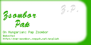 zsombor pap business card